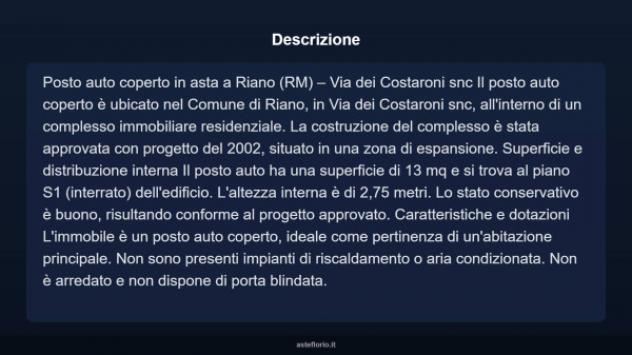 Immobile in asta di 13 m² in vendita a Riano - Foto 8