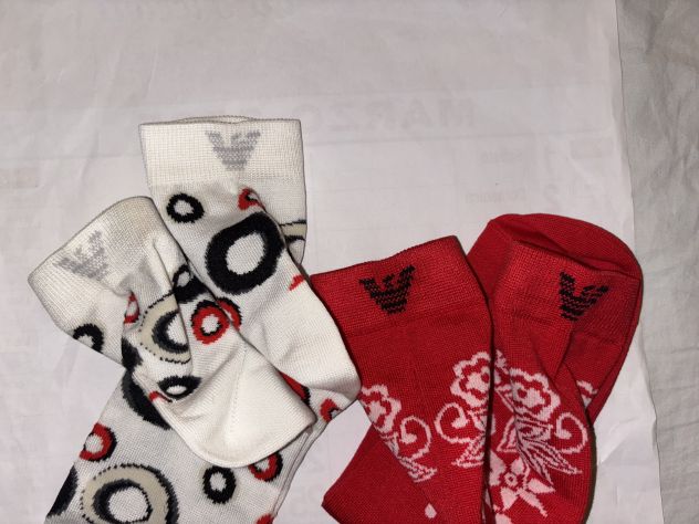 2PAIA CALZE NUOVE DONNA MAI USATE FIRMATE ORIGINALI”EMPORIO ARMANI”MADE IN ITALY - Foto 4