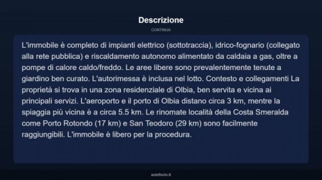 Immobile in asta di 157 m² con più di 5 locali e box auto in vendita a Olbia - Foto 18