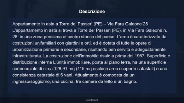 Immobile in asta di 128 m² con più di 5 locali in vendita a Torre de' Passeri - Foto 9