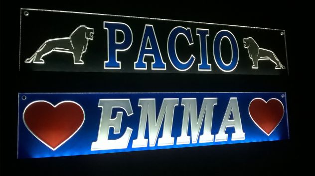 Targhe tabelle a led personalizzabili camion