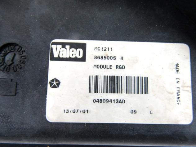 04809413AD ELETTROVENTOLA CHRYSLER VOYAGER 2.5 D 104KW 5M 5P (2001) RICAMBIO USATO - Foto 2