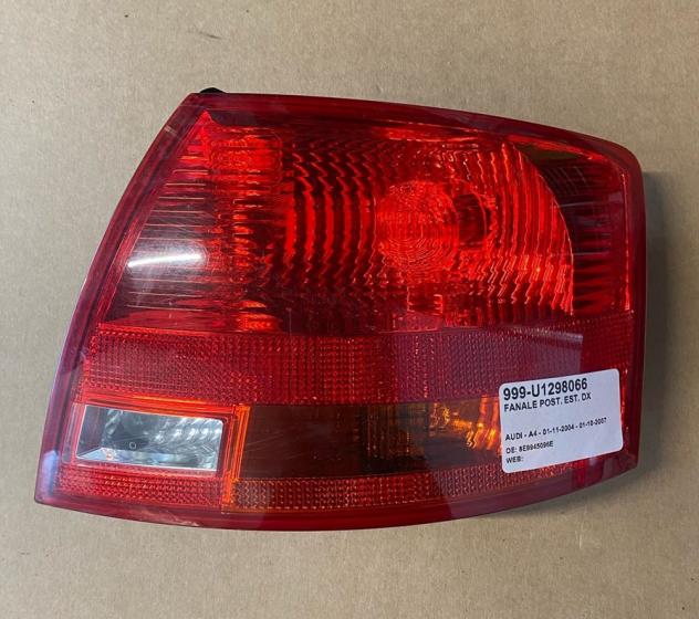 FANALE POST. EST. DX 999-U1298066 Parti elettriche Fanaleria Fanali Fanale post. dx. AUDI - A4 - 01-11-2004 - 01-10-2007