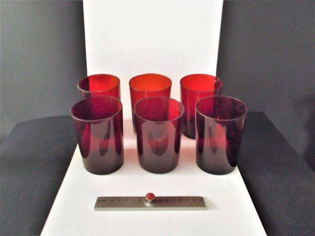 Bicchieri artigianali set 6 pezzi in vetro - Articolo Nuovo