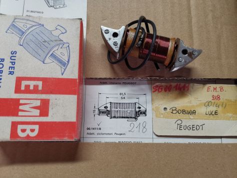 Bobina luce light coil ciclomotore epoca Peugeot EMB 218 SGR 1411