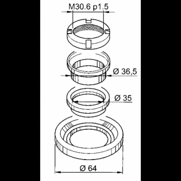 Serie sterzo completa per Vespa - Piaggio - Gilera - Foto 2