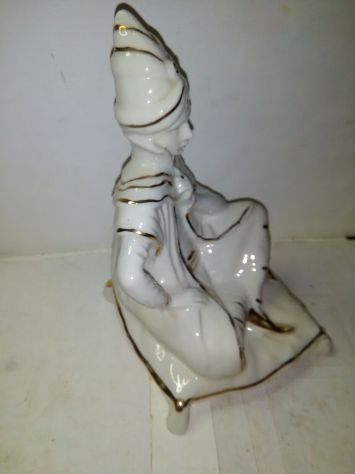 STATUINA IN CERAMICA FILETTATA ORO ZECCHINO AN 60 - Foto 2