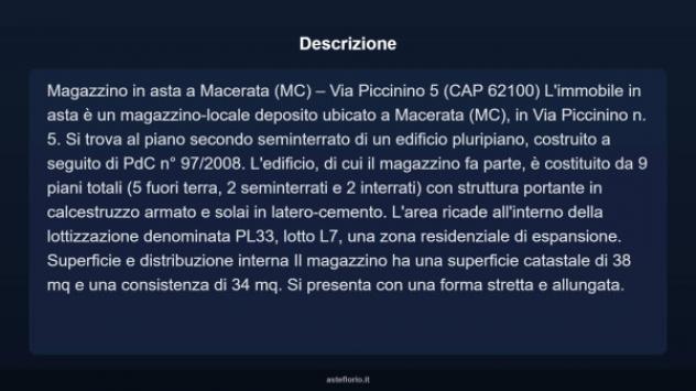 Immobile in asta di 38 m² in vendita a Macerata - Foto 5