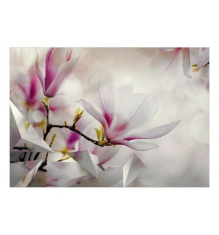 Fotomurale Adesivo Con La Magnolia Rosa ARREDALACASA - Foto 2