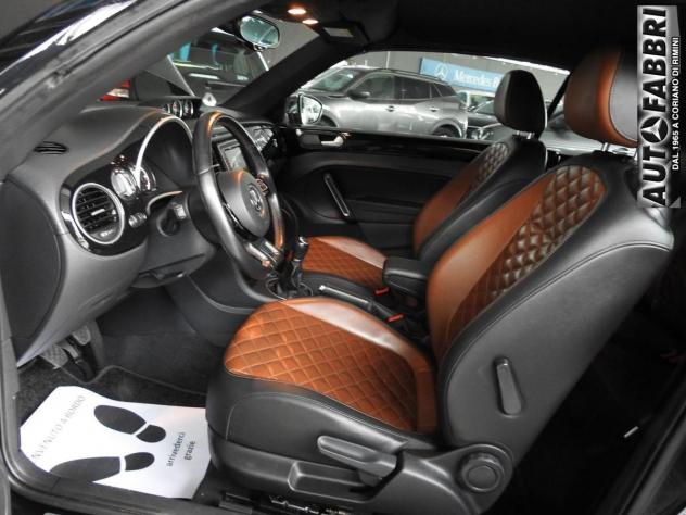 VOLKSWAGEN - New Beetle Cabrio 1.2 tSI Design Ltd Plus Car Play Navigatore Sat- Android A. Pelle Sport Design - Foto 6