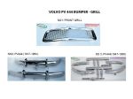 Bumper and grill for Classic Volvo PV 444 year 1947 to 1958 by stainless steel