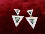 Orecchini argento 925 con madreperla Abalone della Nuova Zelanda