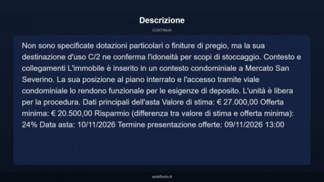 Immobile in asta di 77 m² in vendita a Mercato San Severino - Foto 8