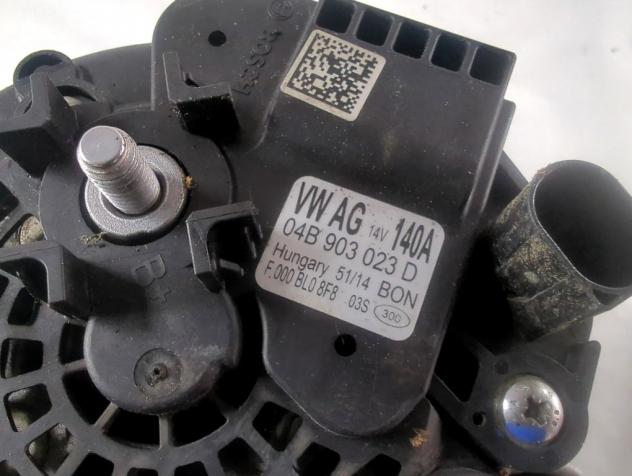 04B903023D ALTERNATORE VOLKSWAGEN POLO 1.4 D 55KW 5M 5P (2015) RICAMBIO USATO - Foto 5