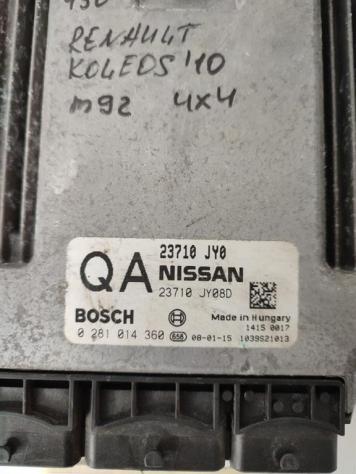 CENTRALINA MOTORE RENAULT Koleos 1° Serie 23710JY08D 0281014360 M9R833 diesel 1995 (08) - Foto 2