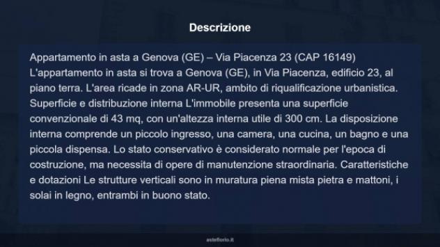 Immobile in asta di 43 m² in vendita a Genova - Foto 16