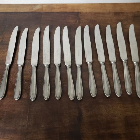posateria acciaio e alpacca anni 40/50 - Foto 2