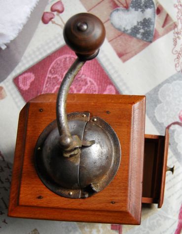 macina caffe in legno vintage con cassetto 10x13h18 - Foto 9