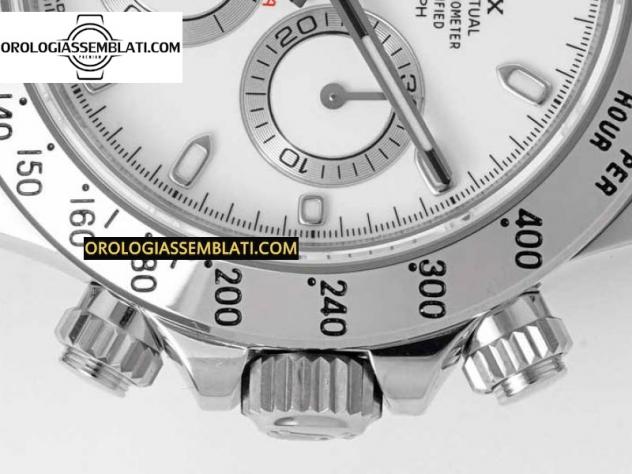 Rolex Replica DAYTONA 116520 1:1 BEST EDITION QUADRANTE BIANCO SU BRACCIALE SS SA4130 - Foto 7