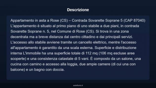 Immobile in asta di 112 m² in vendita a Rose - Foto 6