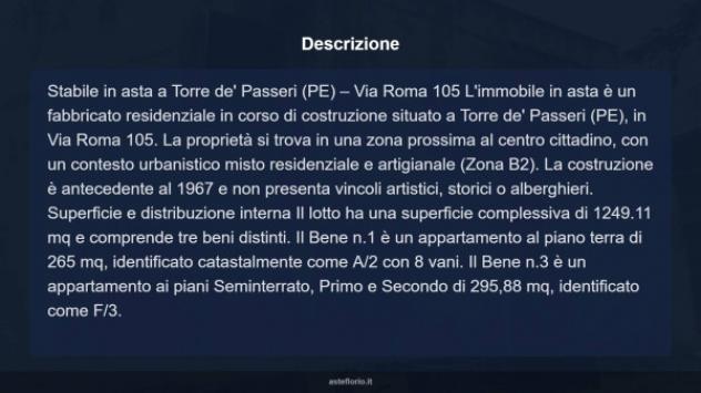 Immobile in asta di 265 m² con più di 5 locali in vendita a Torre de' Passeri - Foto 9