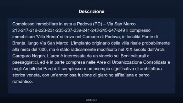 Immobile in asta di 78202 m² in vendita a Padova - Foto 4