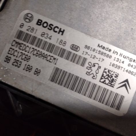 CENTRALINA MOTORE CITROEN PEUGEOT BOSCH 0 281 034 188, 0281034188, 98253 Centra - Foto 6