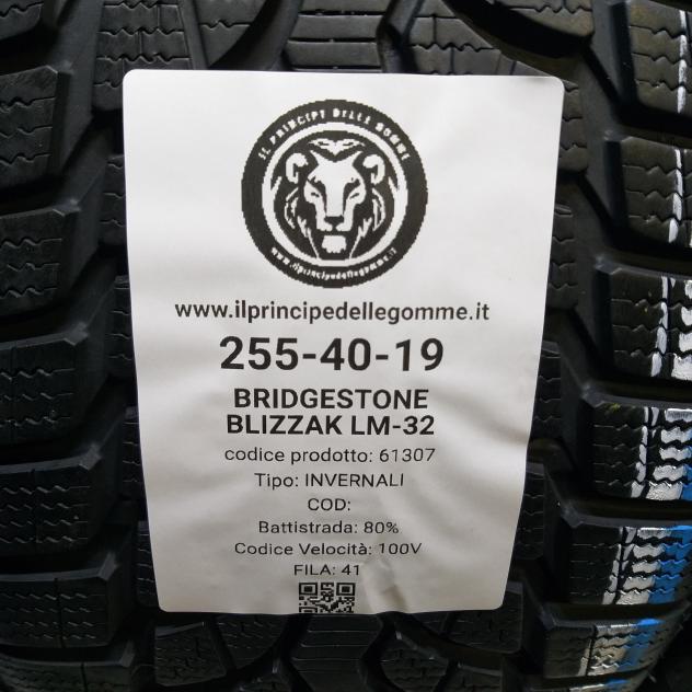 4 GOMME 255 40 19 BRIDGESTONE A61307 - Foto 2