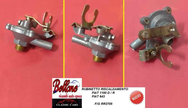 Rubinetto riscaldamento Fiat 1100 D/R - Fiat 643 nuovo