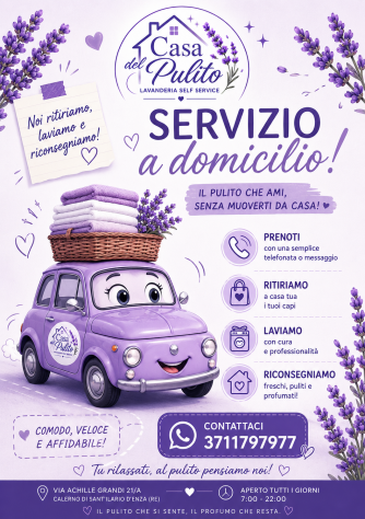 Lavanderia self service a Calerno di Sant'Ilario d'Enza Re con sconto