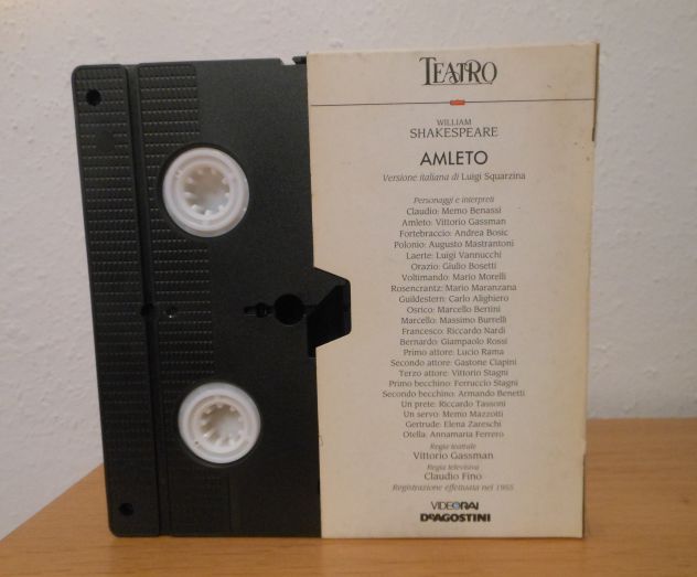 AMLETO, WILLIAM SHAKESPEARE, VHS Teatro DeAgostini n. 6 1991. - Foto 5