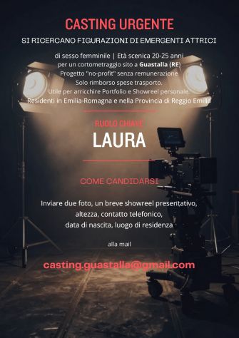 Casting Figurazione Speciale Aspirante Attrice - Ricerca con carattere Urgente