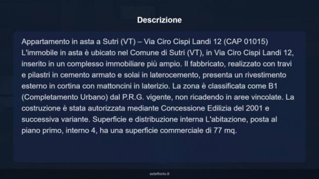 Immobile in asta di 77 m², box auto in vendita a Sutri - Foto 15