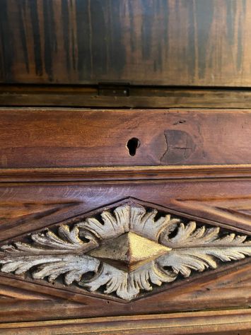 Cassapanca in legno con schienale - Foto 10