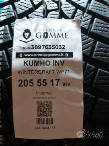 2 gomme 205 55 17 kumho inv a4248 - Foto 2