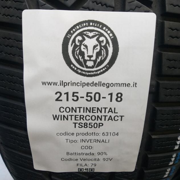 2 GOMME 215 50 18 CONTINENTAL A63104 - Foto 2
