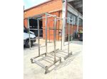 2 carrelli inox per salumeria usati