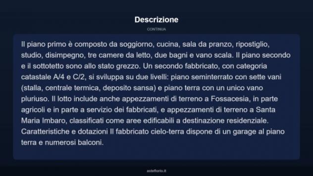 Immobile in asta di 100 m² con più di 5 locali e box auto in vendita a Fossacesia - Foto 4