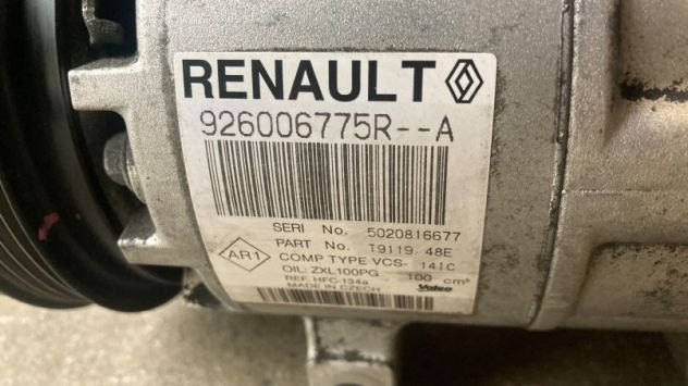 Compressore climatizzatore Dacia Sandero 1.2 benzina del 2016 (926006775R) - Foto 5