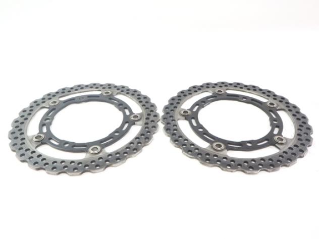 KAWASAKI Z 900 41080072011I COPPIA DISCHI FRENO ANTERIORI ZR900D A2 35KW 2019 FRONT BRAKE DISCS - Foto 2