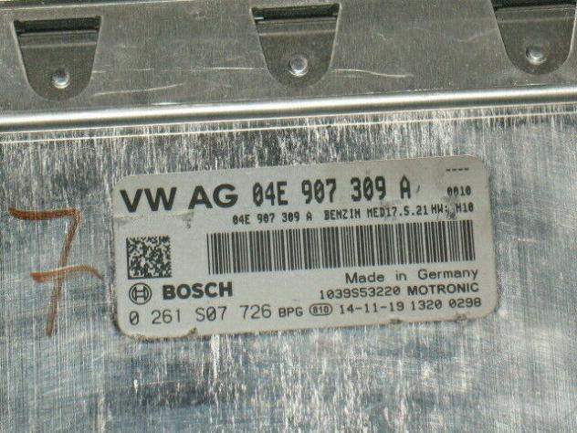 0261S07726 ECU VW GOLF VII 1.2 1.4 0261S07726 04E907309A MED17.5.21 HW:H10 - Foto 2