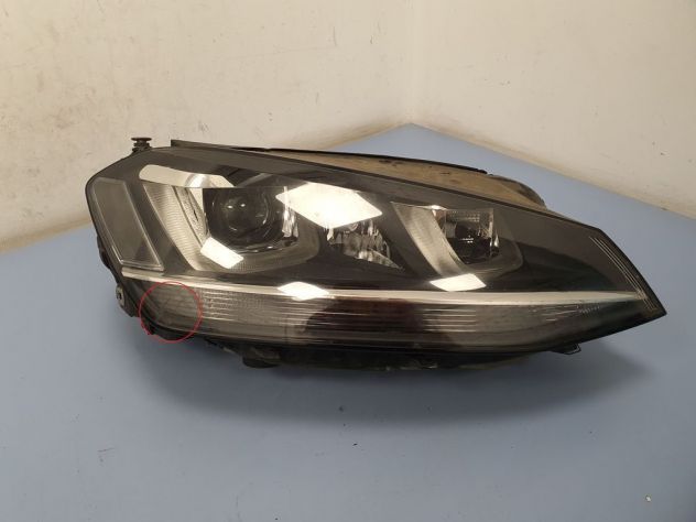 Volkswagen Golf VII 2015 Destro Faro Fanale Anteriore 5G1941752 AXP13407