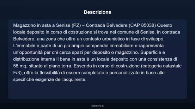 Immobile in asta di 58 m² in vendita a Senise - Foto 3