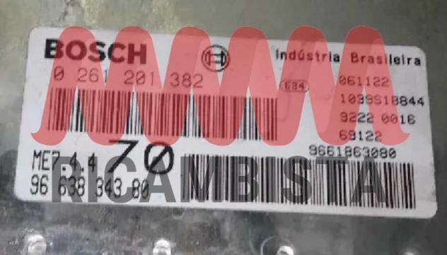 0261201382 39663834380 Peugeot 207 centralina motore Bosch - Foto 2
