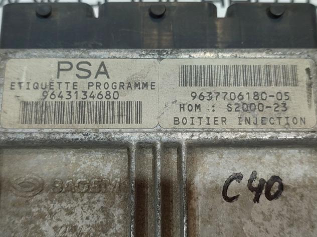 CENTRALINA MOTORE PEUGEOT 206 1° Serie 9643134680 9637706180 ET3J4 benzina 1360 (9803) - Foto 2