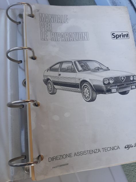 ALFA ROMEO SPRINT MANUALE PER LE RIPARAZIONI ORIGINALE - Foto 4