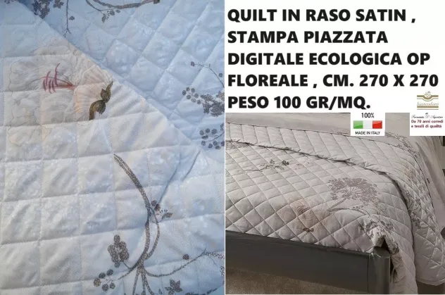 BORBONESE quilt copriletto trapuntino matrimoniale 2 varianti - Foto 2