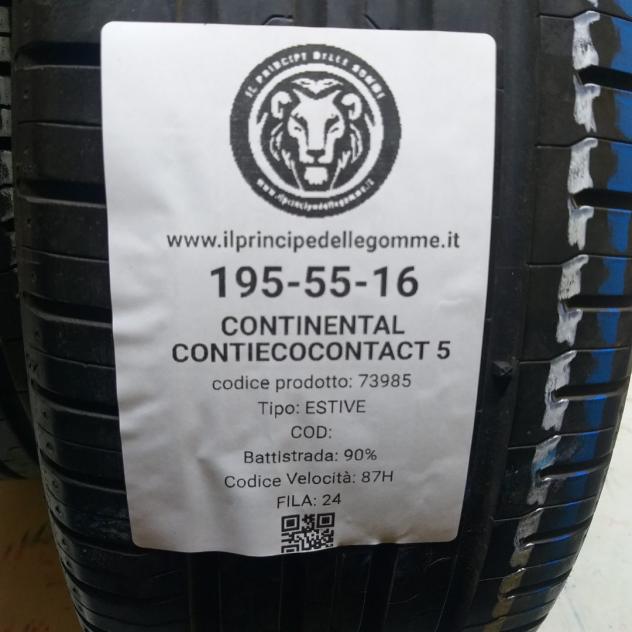 2 GOMME 195 55 16 CONTINENTAL A73985 - Foto 2