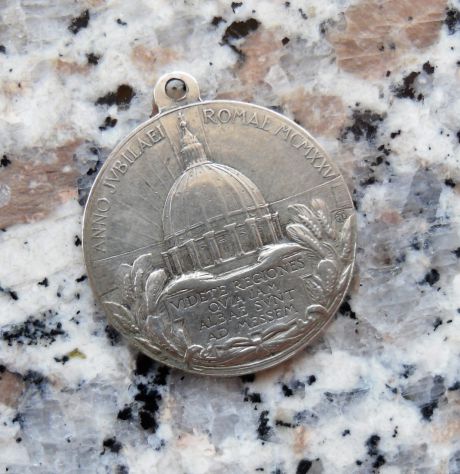 MEDAGLIA DI PIUS XI° IN ARGENTO ANNO GIUBILARE MCMXXV .- - Foto 2