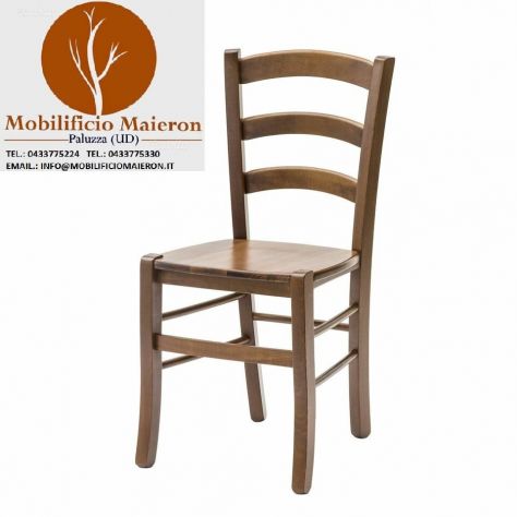 Sedie in Legno Per Ristorante Bar Pizzeria Pub Con Seduta Legno cod3011/L/N